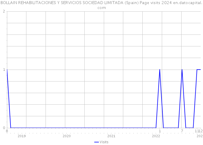 BOLLAIN REHABILITACIONES Y SERVICIOS SOCIEDAD LIMITADA (Spain) Page visits 2024 