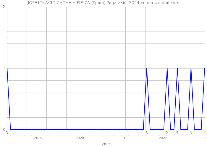 JOSE IGNACIO CADAHIA BIELZA (Spain) Page visits 2024 