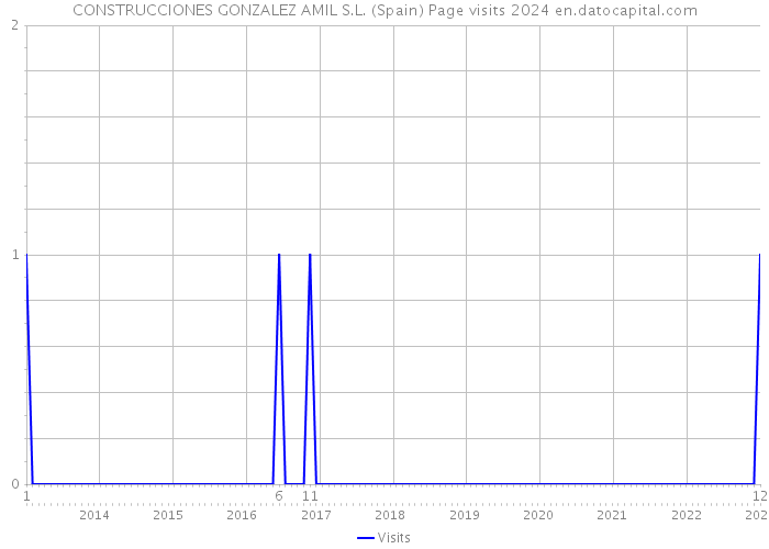 CONSTRUCCIONES GONZALEZ AMIL S.L. (Spain) Page visits 2024 