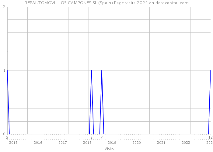 REPAUTOMOVIL LOS CAMPONES SL (Spain) Page visits 2024 