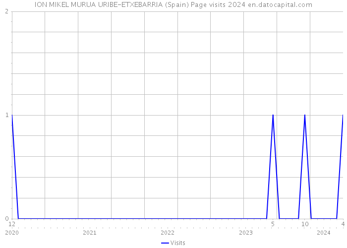 ION MIKEL MURUA URIBE-ETXEBARRIA (Spain) Page visits 2024 