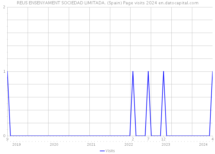 REUS ENSENYAMENT SOCIEDAD LIMITADA. (Spain) Page visits 2024 
