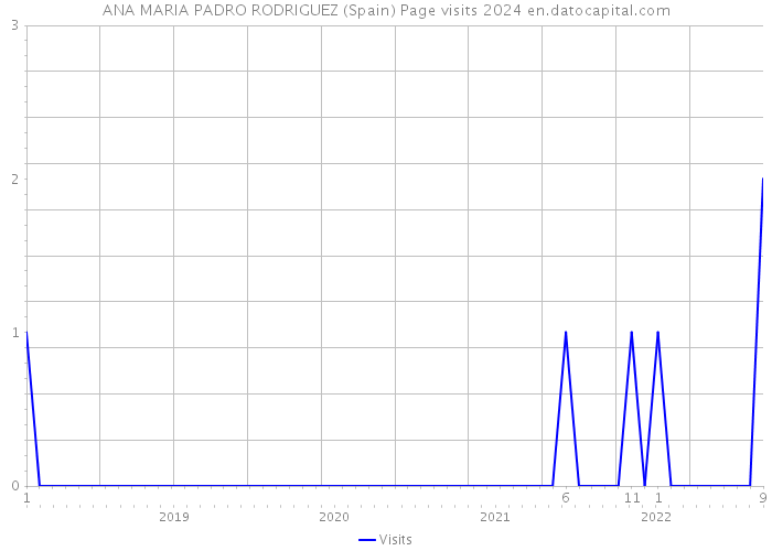ANA MARIA PADRO RODRIGUEZ (Spain) Page visits 2024 