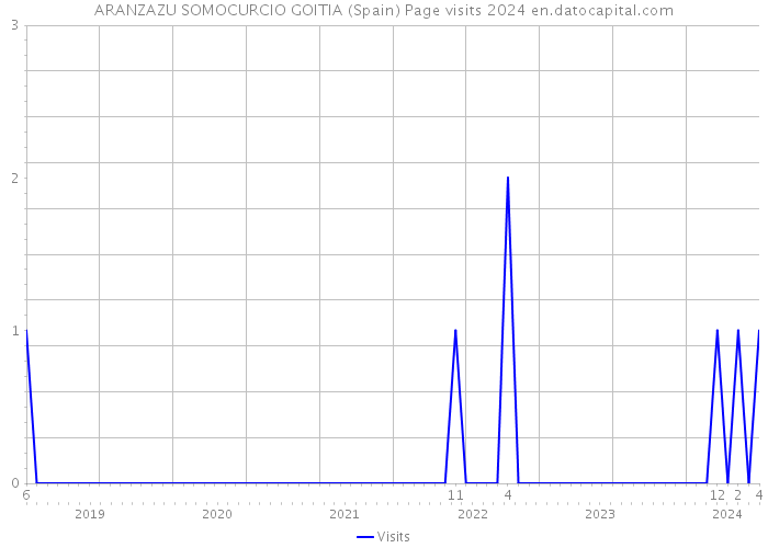 ARANZAZU SOMOCURCIO GOITIA (Spain) Page visits 2024 