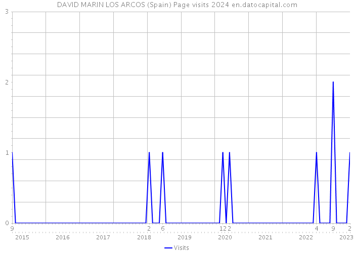 DAVID MARIN LOS ARCOS (Spain) Page visits 2024 