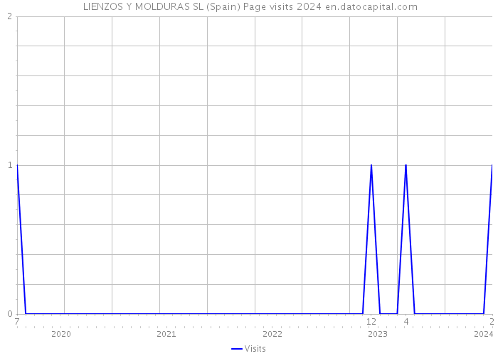  LIENZOS Y MOLDURAS SL (Spain) Page visits 2024 