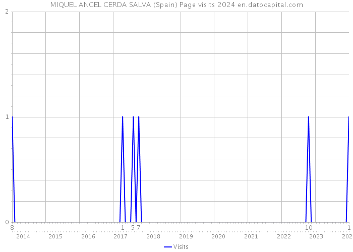 MIQUEL ANGEL CERDA SALVA (Spain) Page visits 2024 