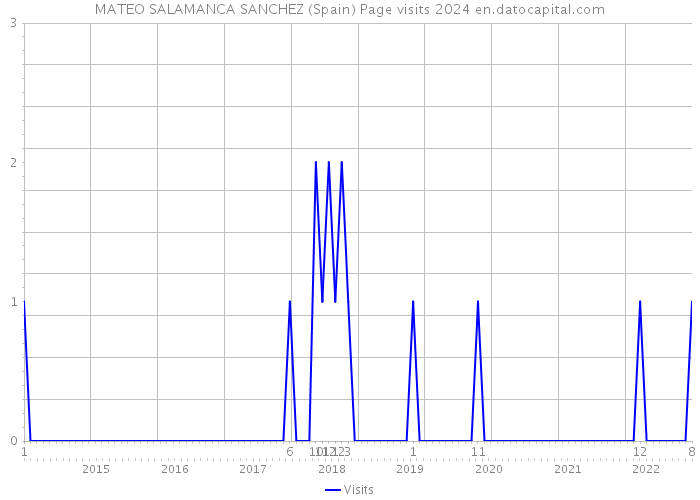 MATEO SALAMANCA SANCHEZ (Spain) Page visits 2024 