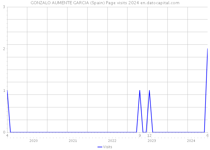 GONZALO AUMENTE GARCIA (Spain) Page visits 2024 