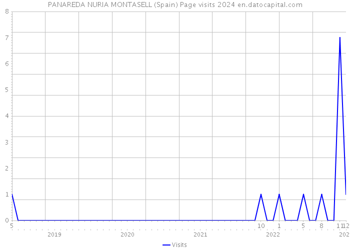 PANAREDA NURIA MONTASELL (Spain) Page visits 2024 