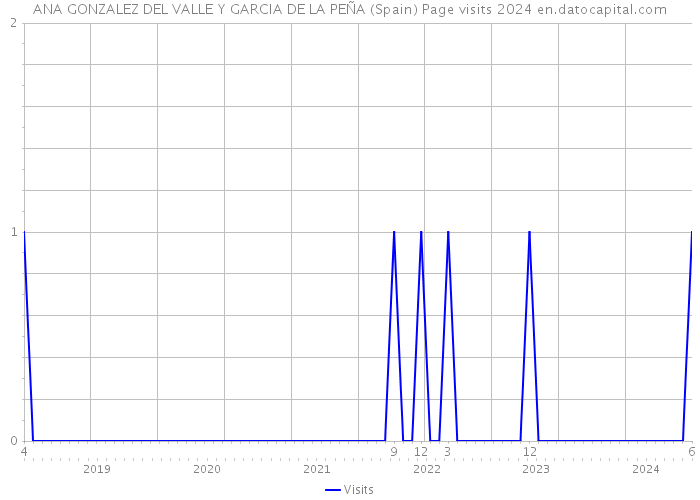 ANA GONZALEZ DEL VALLE Y GARCIA DE LA PEÑA (Spain) Page visits 2024 