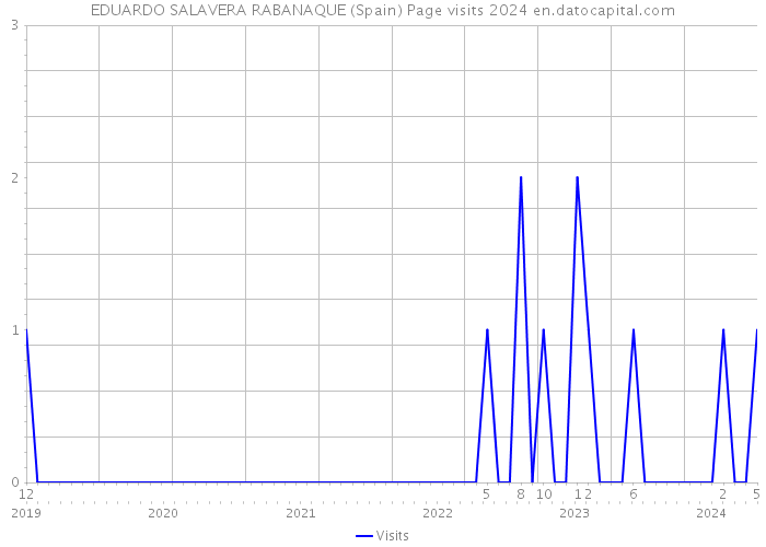 EDUARDO SALAVERA RABANAQUE (Spain) Page visits 2024 