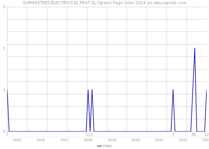 SUMINISTRES ELECTRICS EL PRAT SL (Spain) Page visits 2024 