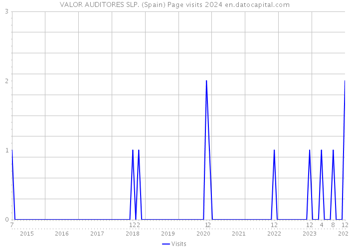 VALOR AUDITORES SLP. (Spain) Page visits 2024 