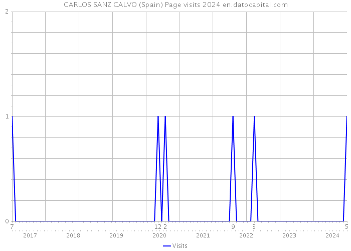 CARLOS SANZ CALVO (Spain) Page visits 2024 