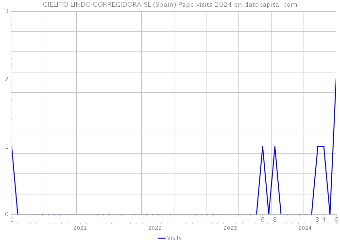 CIELITO LINDO CORREGIDORA SL (Spain) Page visits 2024 