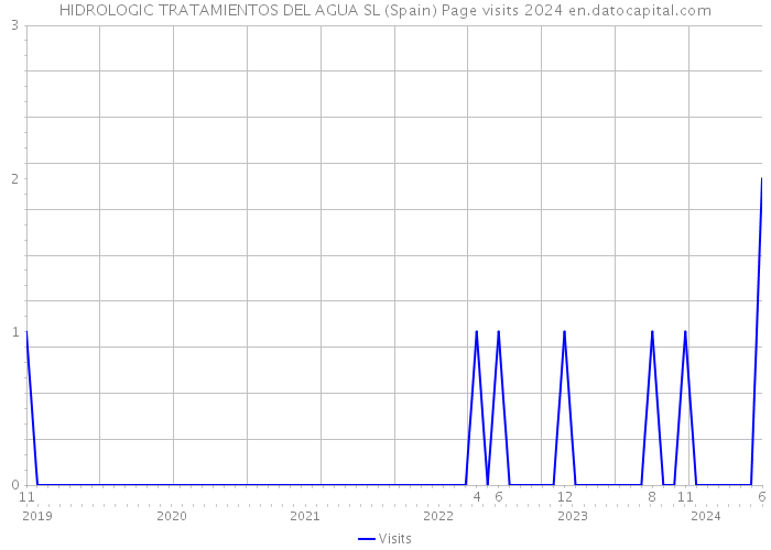 HIDROLOGIC TRATAMIENTOS DEL AGUA SL (Spain) Page visits 2024 