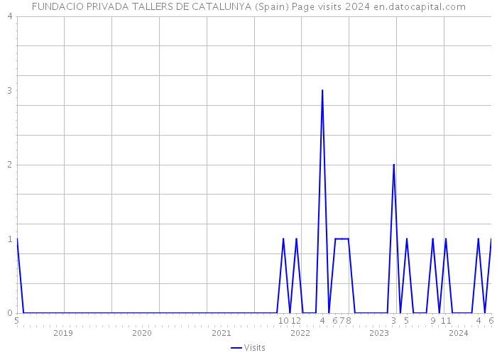 FUNDACIO PRIVADA TALLERS DE CATALUNYA (Spain) Page visits 2024 