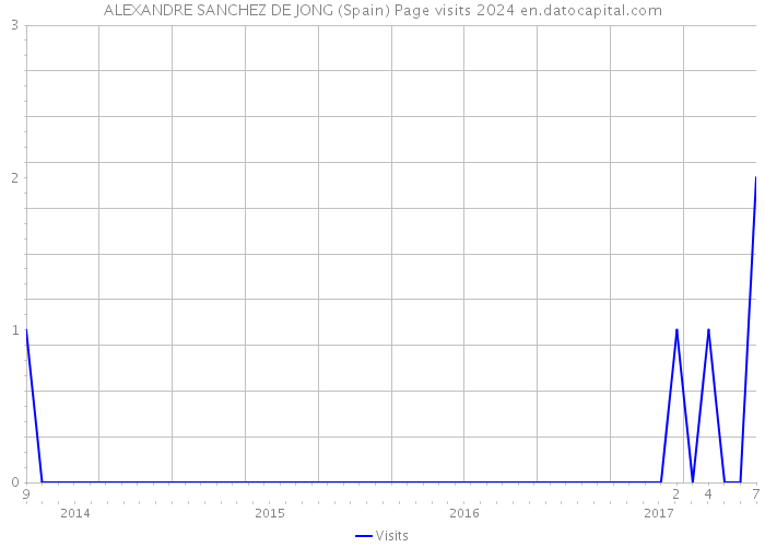 ALEXANDRE SANCHEZ DE JONG (Spain) Page visits 2024 