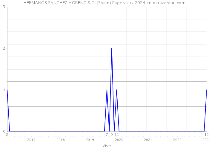 HERMANOS SANCHEZ MORENO S.C. (Spain) Page visits 2024 