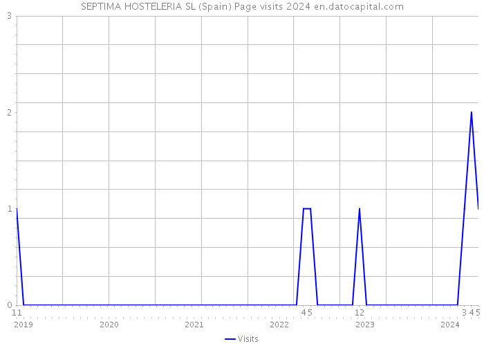 SEPTIMA HOSTELERIA SL (Spain) Page visits 2024 