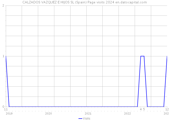 CALZADOS VAZQUEZ E HIJOS SL (Spain) Page visits 2024 