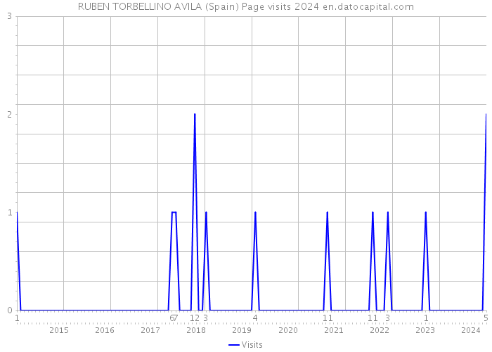 RUBEN TORBELLINO AVILA (Spain) Page visits 2024 