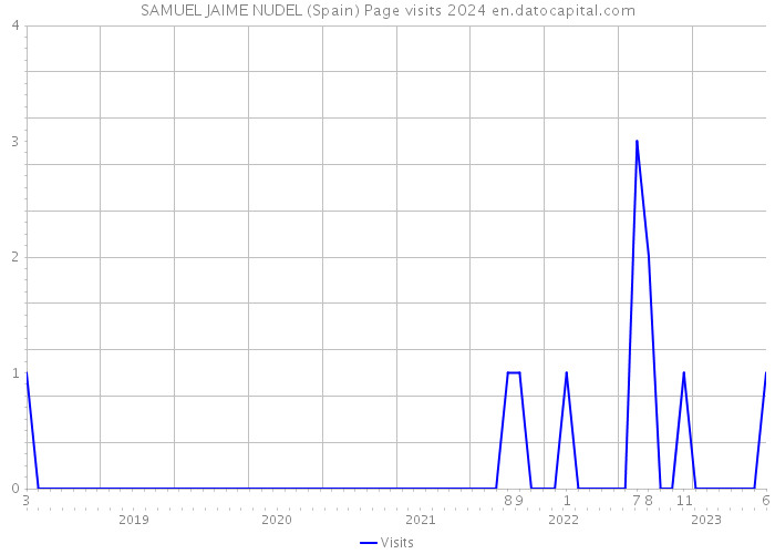 SAMUEL JAIME NUDEL (Spain) Page visits 2024 