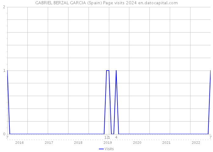 GABRIEL BERZAL GARCIA (Spain) Page visits 2024 