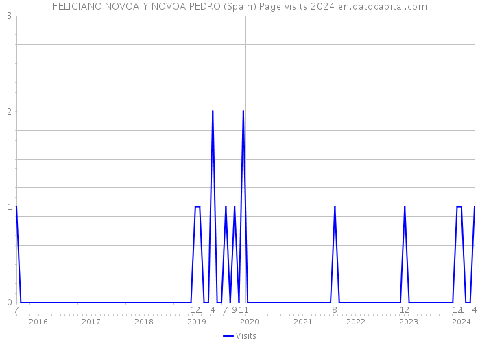 FELICIANO NOVOA Y NOVOA PEDRO (Spain) Page visits 2024 