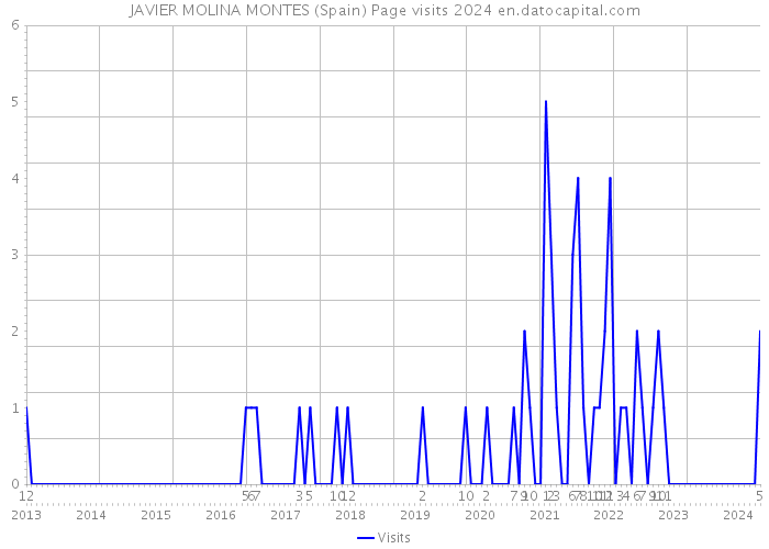 JAVIER MOLINA MONTES (Spain) Page visits 2024 
