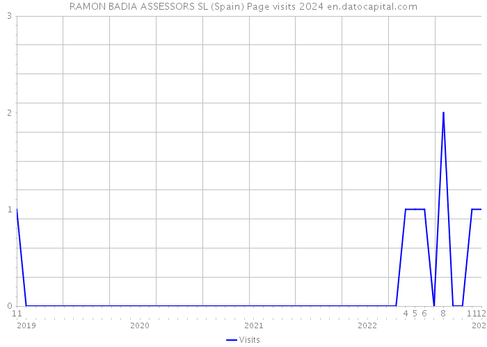 RAMON BADIA ASSESSORS SL (Spain) Page visits 2024 