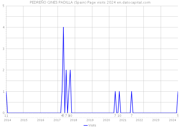 PEDREÑO GINES PADILLA (Spain) Page visits 2024 
