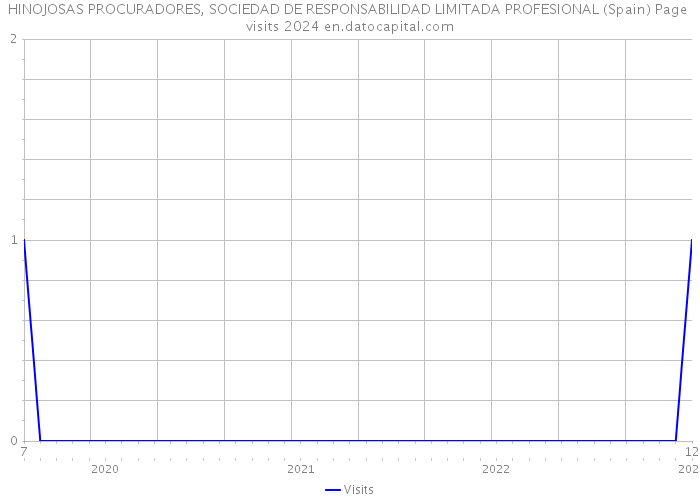 HINOJOSAS PROCURADORES, SOCIEDAD DE RESPONSABILIDAD LIMITADA PROFESIONAL (Spain) Page visits 2024 