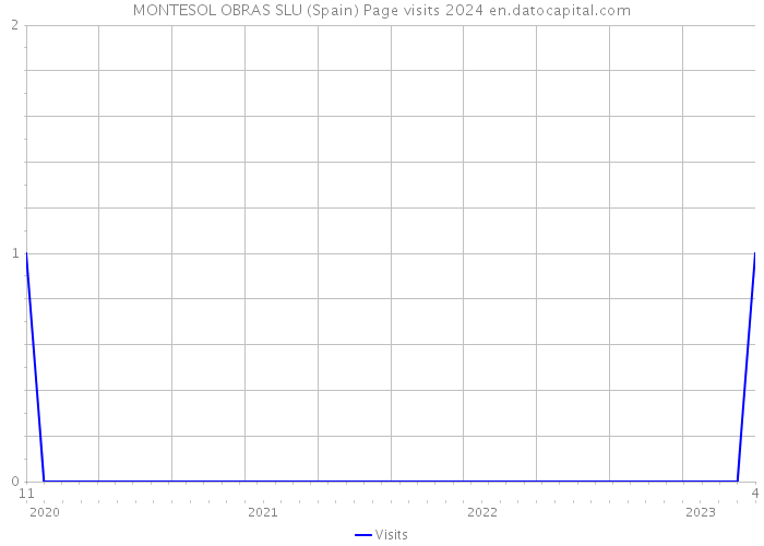 MONTESOL OBRAS SLU (Spain) Page visits 2024 