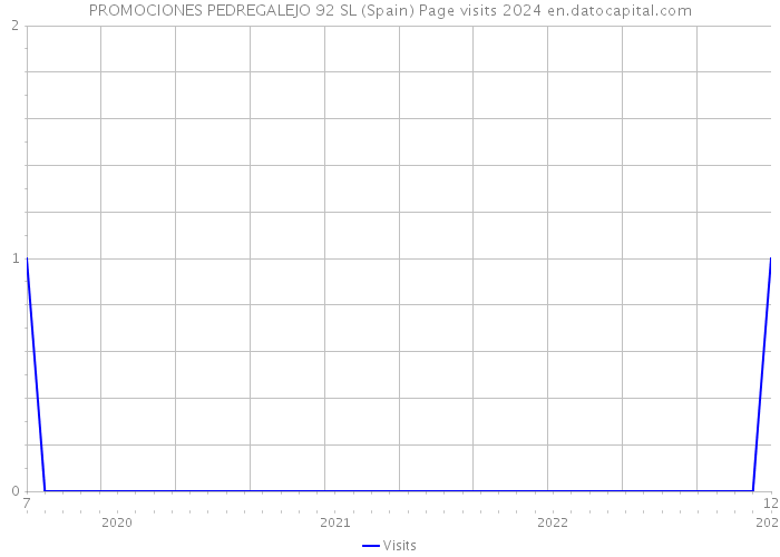 PROMOCIONES PEDREGALEJO 92 SL (Spain) Page visits 2024 
