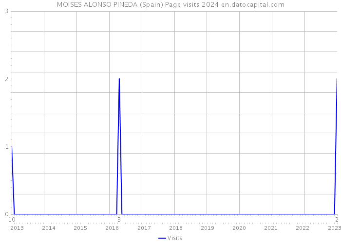 MOISES ALONSO PINEDA (Spain) Page visits 2024 