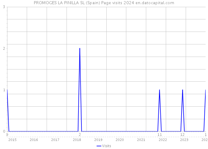 PROMOGES LA PINILLA SL (Spain) Page visits 2024 
