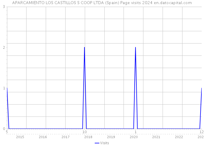 APARCAMIENTO LOS CASTILLOS S COOP LTDA (Spain) Page visits 2024 