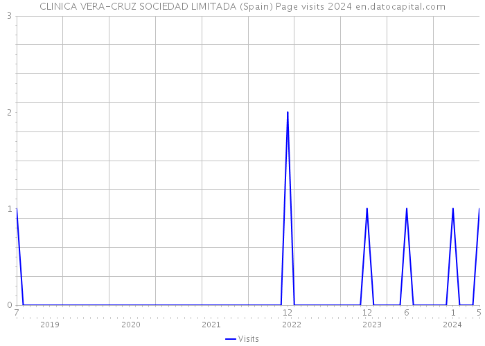 CLINICA VERA-CRUZ SOCIEDAD LIMITADA (Spain) Page visits 2024 