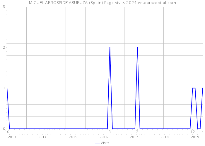 MIGUEL ARROSPIDE ABURUZA (Spain) Page visits 2024 