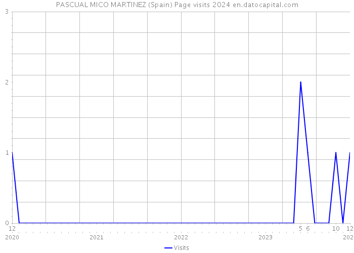 PASCUAL MICO MARTINEZ (Spain) Page visits 2024 