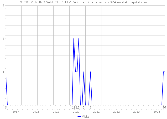 ROCIO MERLINO SAN-CHEZ-ELVIRA (Spain) Page visits 2024 