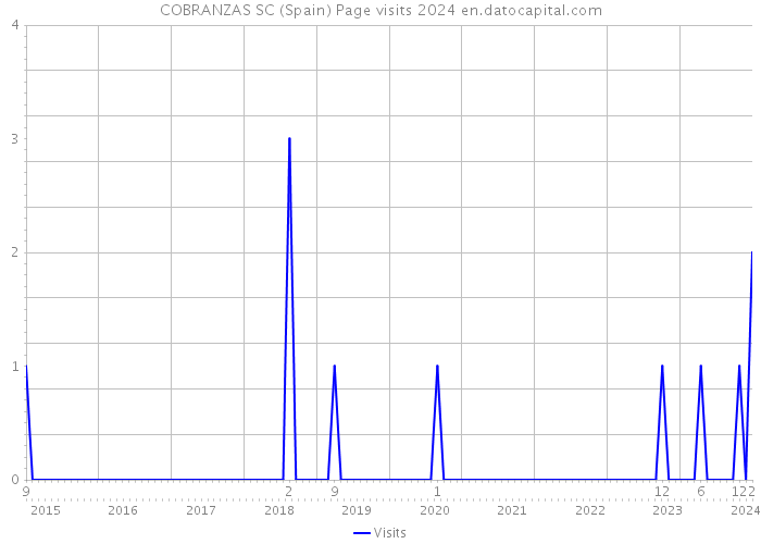 COBRANZAS SC (Spain) Page visits 2024 