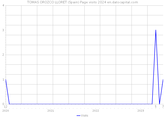 TOMAS OROZCO LLORET (Spain) Page visits 2024 