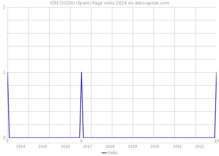 ION GIGOIU (Spain) Page visits 2024 