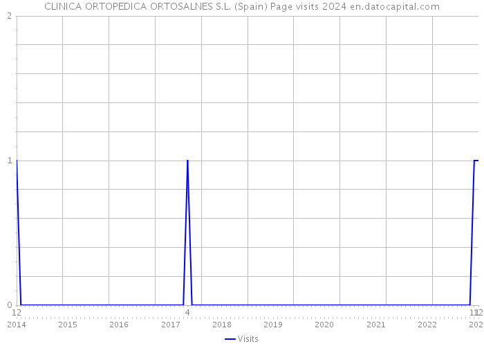 CLINICA ORTOPEDICA ORTOSALNES S.L. (Spain) Page visits 2024 