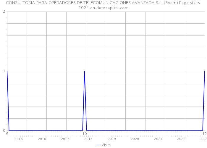 CONSULTORIA PARA OPERADORES DE TELECOMUNICACIONES AVANZADA S.L. (Spain) Page visits 2024 