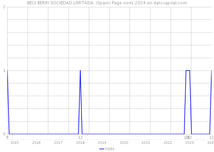 BEGI BERRI SOCIEDAD LIMITADA. (Spain) Page visits 2024 