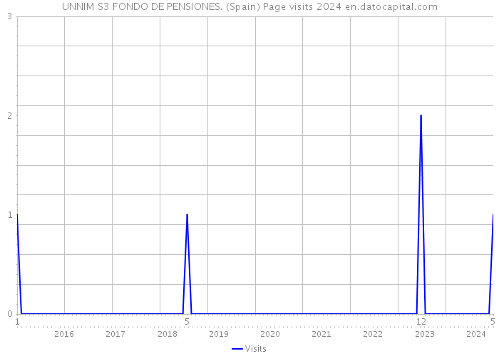 UNNIM S3 FONDO DE PENSIONES. (Spain) Page visits 2024 